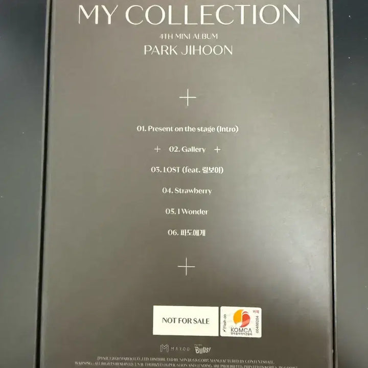 [SOLD OUT] (박지훈) 미니4집 - 싸인 비매 앨범
