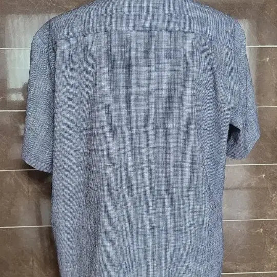 [SOLD OUT] (남성110사이즈)인디안 체크 반팔 셔츠(구김없는소재)