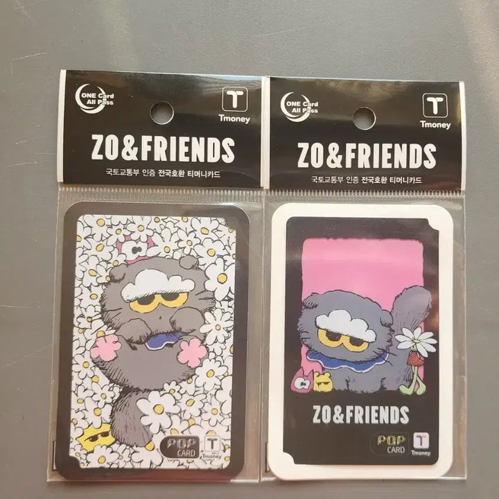 [BUNJANG] ZO&amp;FRIENDS 티머니 교통카드 2종 / ZO&amp;FRIENDS 티머니 교통카드 2종