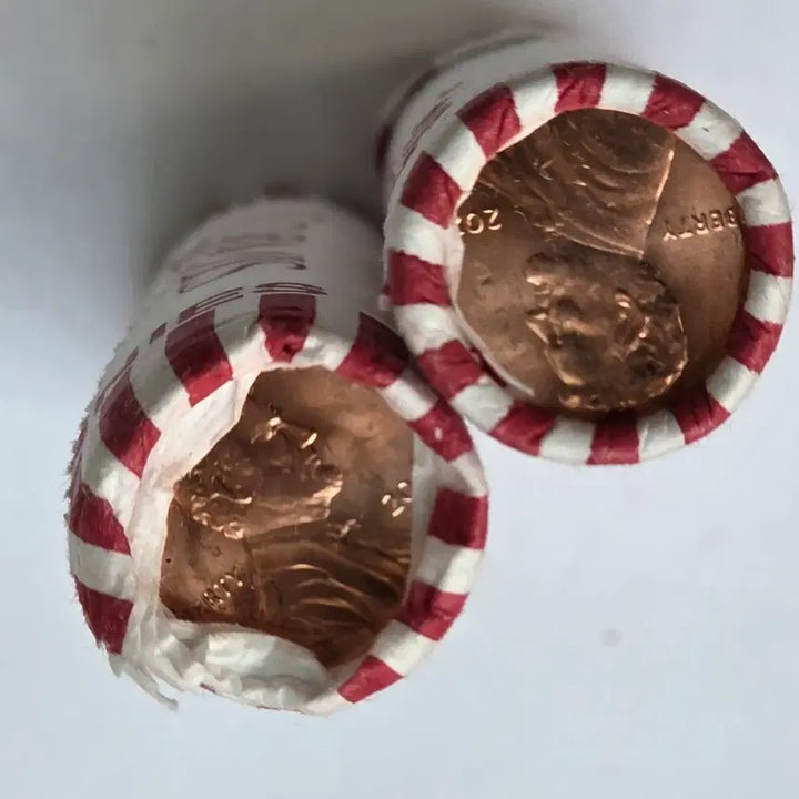 [BUNJANG] Lincoln 1 Cent 2024 Uncirculated Penny Roll / 링컨 1센트 2024년도 미사용 2종 롤 페니