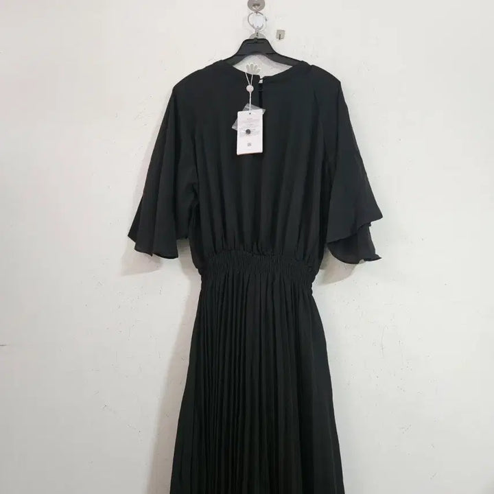 [SOLD OUT] 블랙 플리츠 롱 원피스 주름 Free
