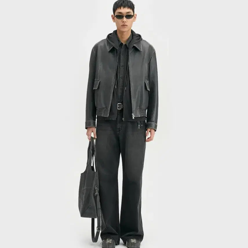 [BUNJANG] VALLIE True Wide Denim Pants - Rail Black / 벨리에 트루 와이드 데님 팬츠 - 레일 블랙 W28/L32