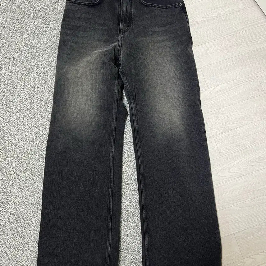 [BUNJANG] VALLIE True Wide Denim Pants - Rail Black / 벨리에 트루 와이드 데님 팬츠 - 레일 블랙 W28/L32