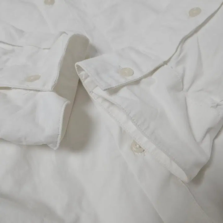 [BUNJANG] WOOYOUNGMI White Cotton Back Logo Shirt / WOOYOUNGMI 화이트코튼 백로고 셔츠 남방