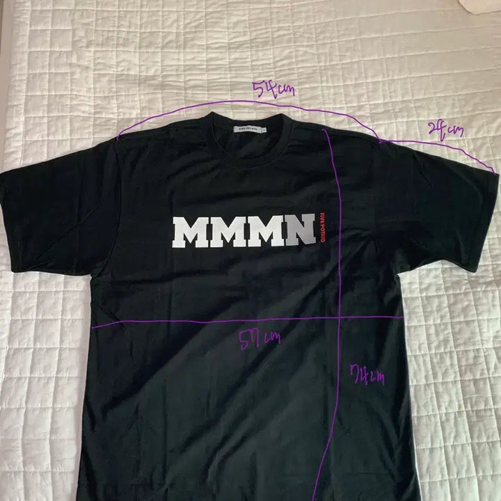 [BUNJANG] Mimi Minu Goods Black T-Shirt / 미미미누 굿즈 티셔츠