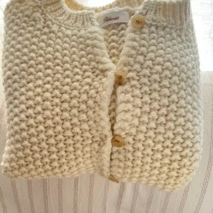[BUNJANG] Ribbonbit Teddy Knit Cardigan / 리본빛 테디가디건(Teddy Knit Cardigan)