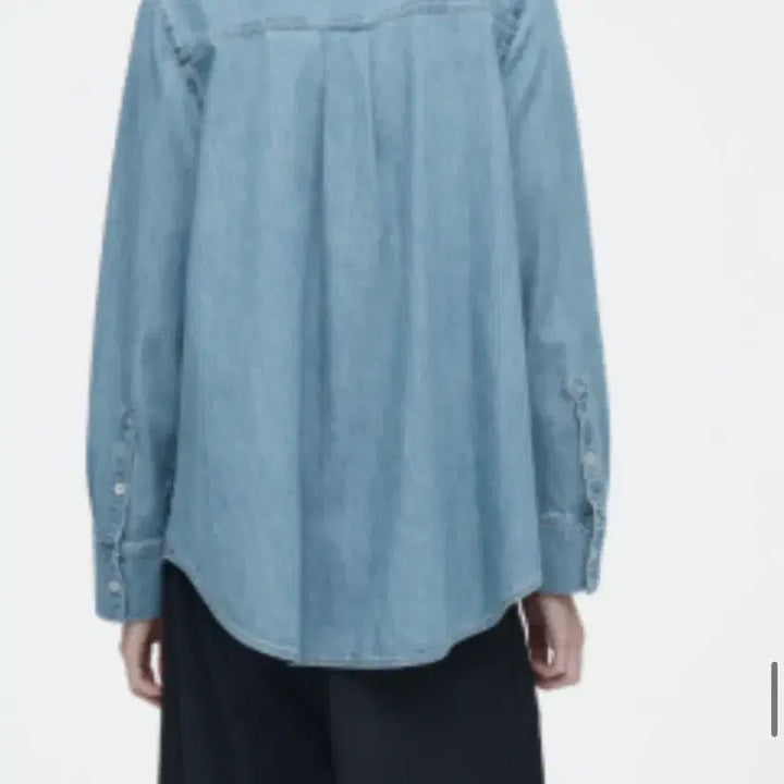[BUNJANG] COS Denim Blouse / 코스(COS) 넥타이 데님 블라우스