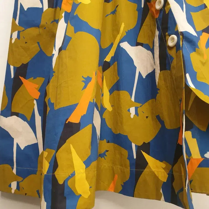 [BUNJANG] Floral Pattern Cotton A-Line Dress / 55)플라워 패턴 코튼 A라인 원피스