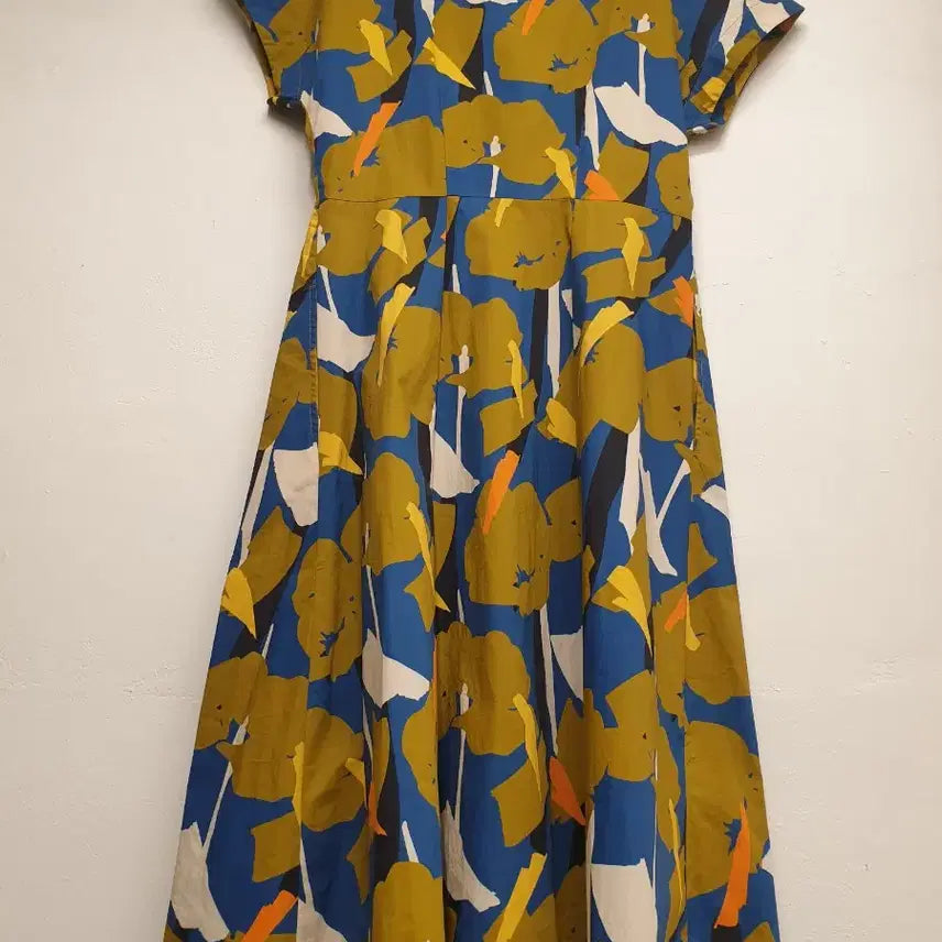 [BUNJANG] Floral Pattern Cotton A-Line Dress / 55)플라워 패턴 코튼 A라인 원피스