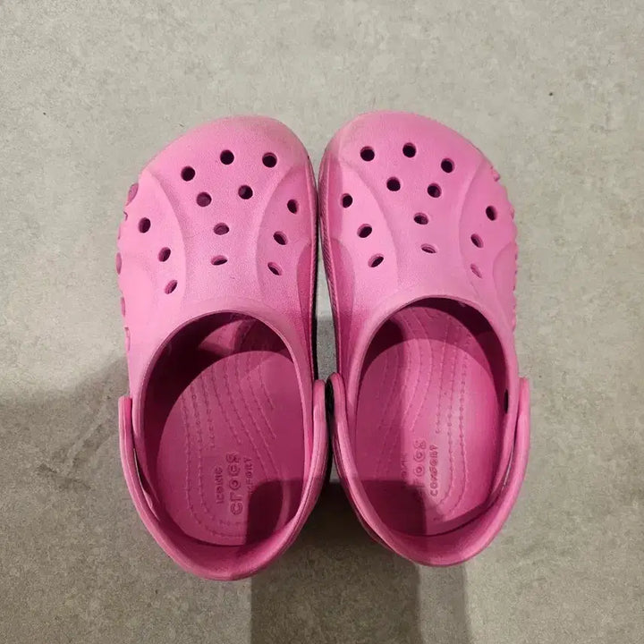 [BUNJANG] Crocs Pink Sandals J1 / 크록스 핑크 샌들 J1
