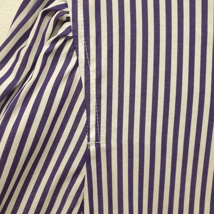 [BUNJANG] LAUREN Ralph Lauren Purple Striped Shirt / 55) LAUREN Ralph Lauren 랄프로렌 로렌 퍼플 스트라이프