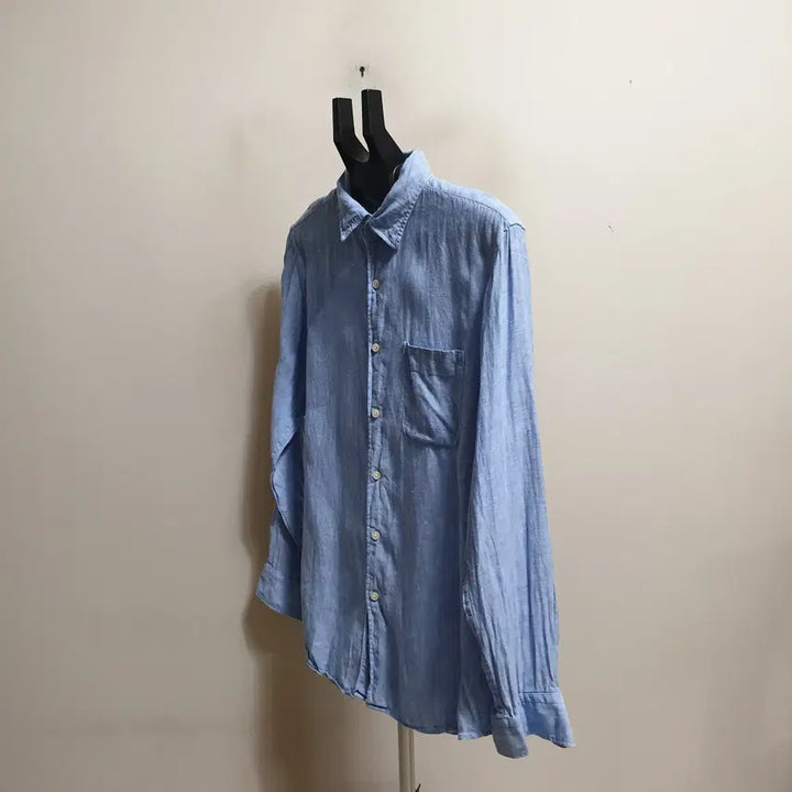 [BUNJANG] Uniqlo Linen Shirt / 유니클로 마 남방셔츠/100