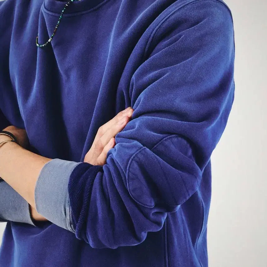 [BUNJANG] Churchill Romper Washed Sweatshirt Vintage Blue / 처칠롬퍼 washed sweat shirt 빈티지 블루