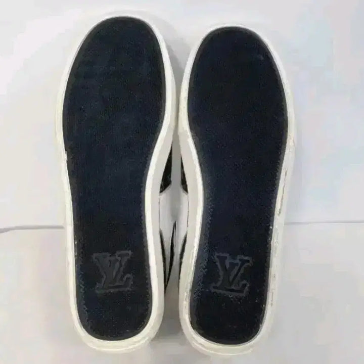 [BUNJANG] Louis Vuitton Trainer High-Top Leather Sneakers / [정품_레어]루이비통 하이탑 레더 트레이너 스니커즈 275 화이트