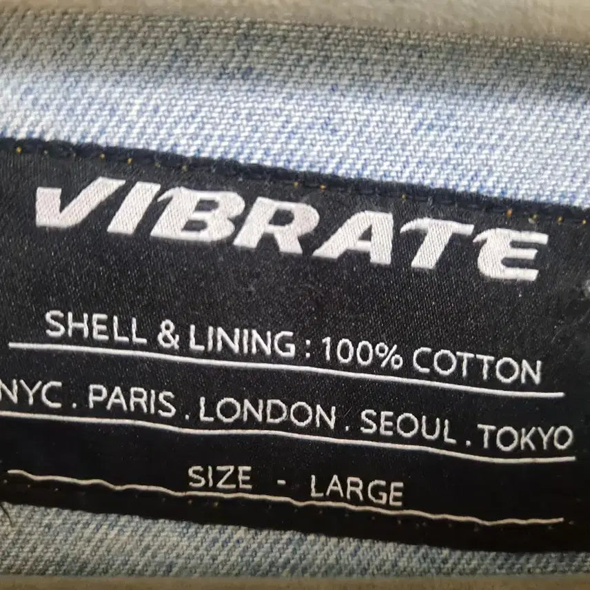 [BUNJANG] VIBRATE Damaged Denim Jacket (Overfit) / 새상품)현재 인터넷 &