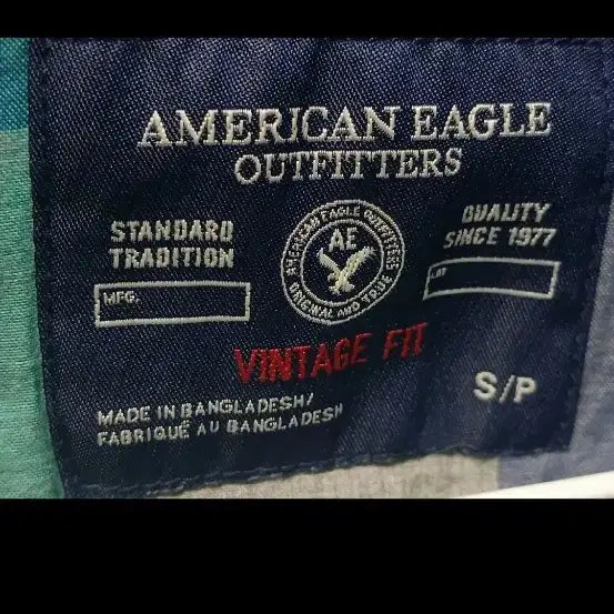 [BUNJANG] American Eagle Plaid Shirt - Size S/P (95) / 아메리칸이글 체크 셔츠 S/P 95