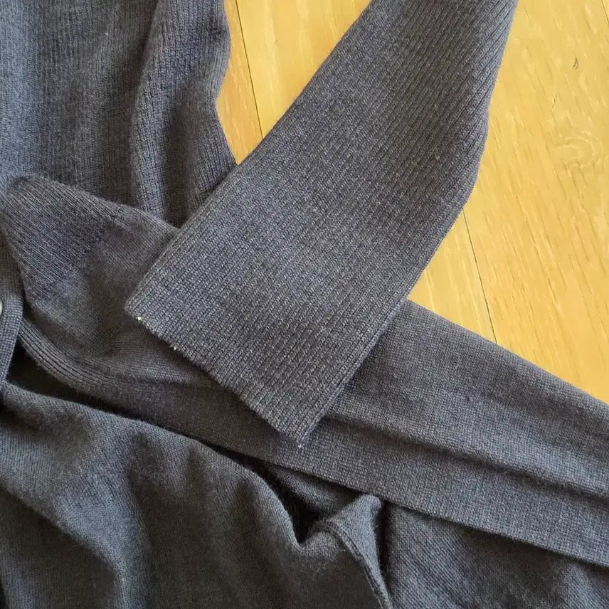 [BUNJANG] DKNY Merino Wool Long Cardigan XS Navy / DKNY 메리노울 롱 가디건 XS 원피스형 네이비