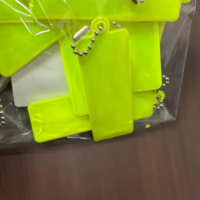 [BUNJANG] Reflective Fluorescent Reflector Keyring / 반사 형광 리플렉터 키링