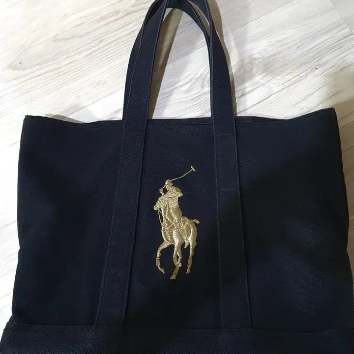 [BUNJANG] Polo Canvas Shoulder Bag / 정품 폴로 캔버스백 블랙 숄더백