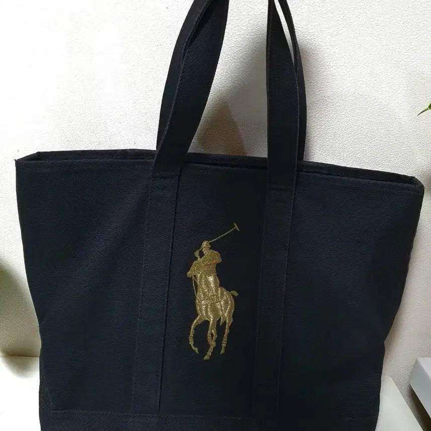 [BUNJANG] Polo Canvas Shoulder Bag / 정품 폴로 캔버스백 블랙 숄더백