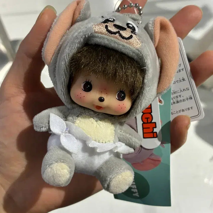 [BUNJANG] Tom and Jerry Monchhichi Baby Chichi Keychain / 톰과제리 몬치치키링 베비치치키링 정품 새상품