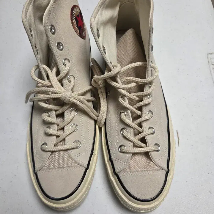 [BUNJANG] Converse Chuck Taylor All Star High Top Ivory Sneakers / 컨버스 하이 아이보리 운동화 신발 9사이즈 270 새상품 팝니다
