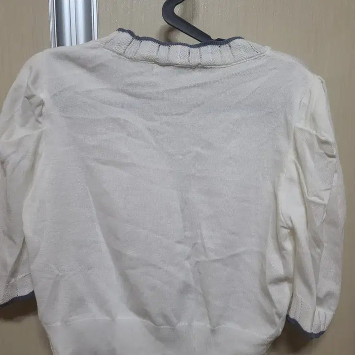 [BUNJANG] Crop Cotton Shoulder Cardigan / 크롭 면 어깨벌른가디건:귀엽고 쫀쫀하고 고급딥니다