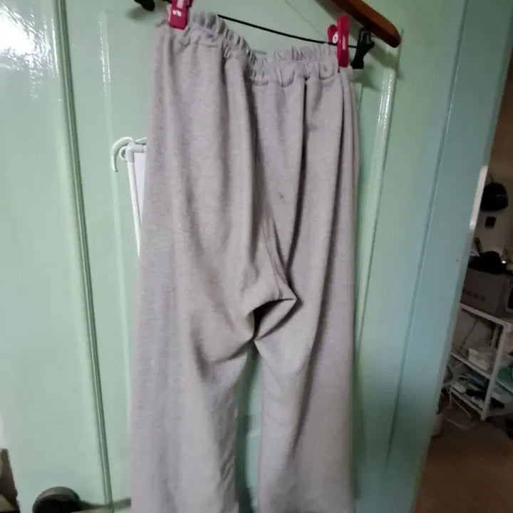 [BUNJANG] Gray Training Wide Pants / 회색 트레이닝 와이드 팬츠
