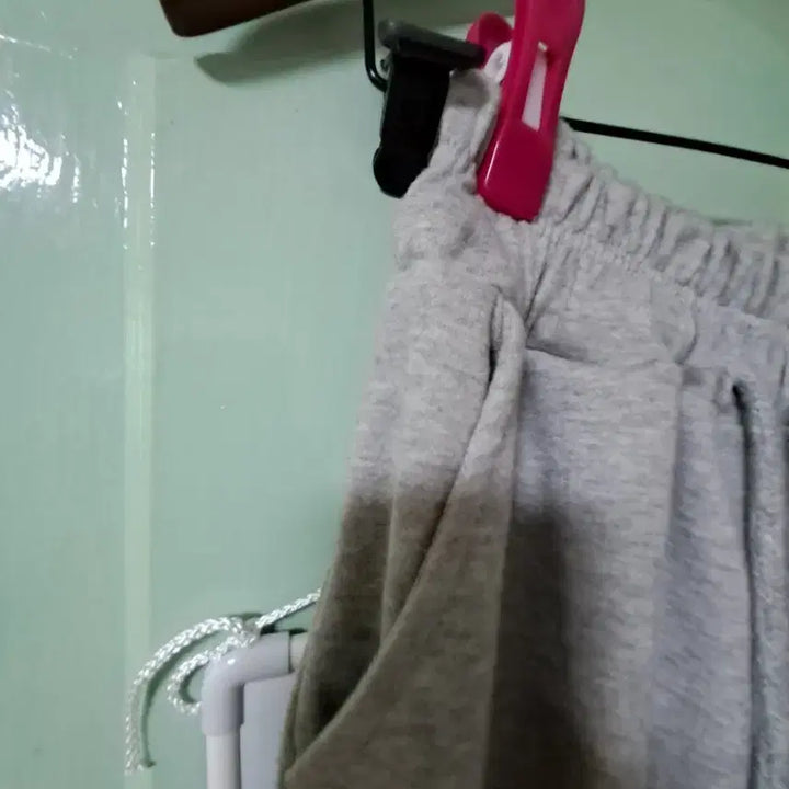 [BUNJANG] Gray Training Wide Pants / 회색 트레이닝 와이드 팬츠