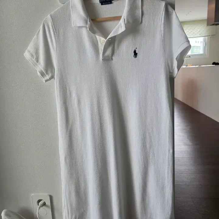 [BUNJANG] Polo Ralph Lauren White Short Sleeve Polo Dress / 폴로 랄프로렌 화이트 반팔 폴로 원피스
