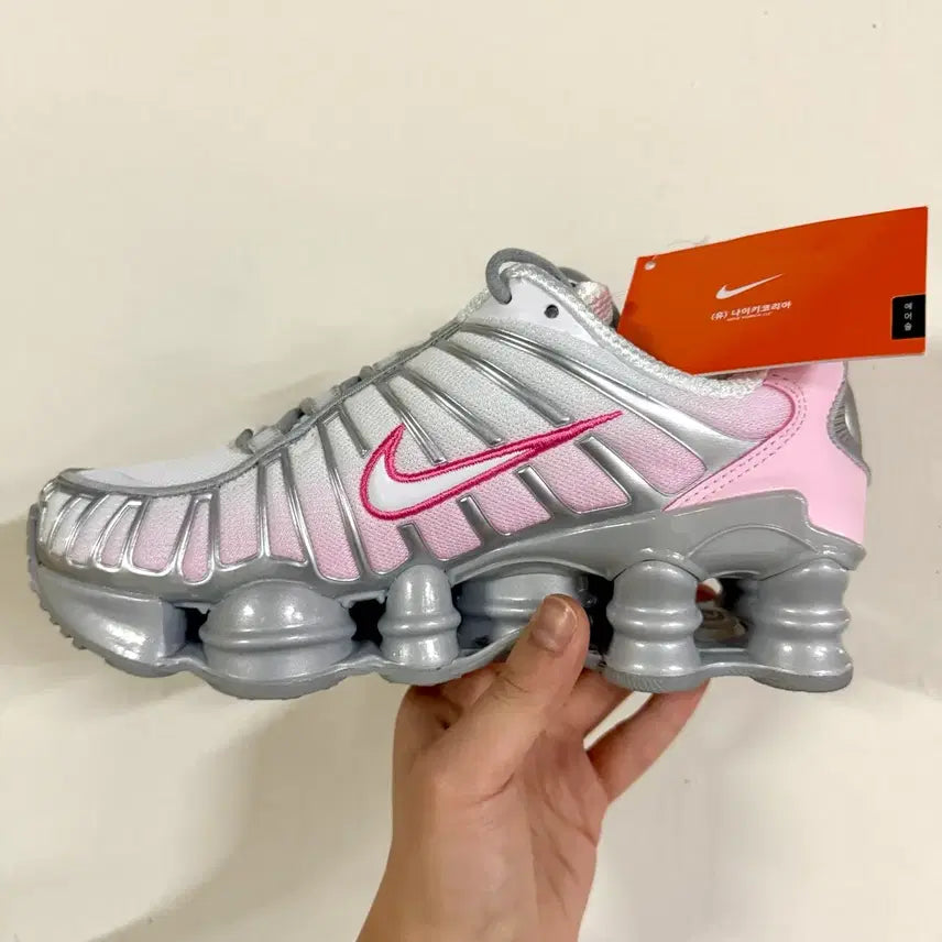 [BUNJANG] Nike Shox TL Metallic Silver Pink Sneakers / (230)(새상품)나이키 스니커즈 샥스 tl 메탈릭 실버 핑크