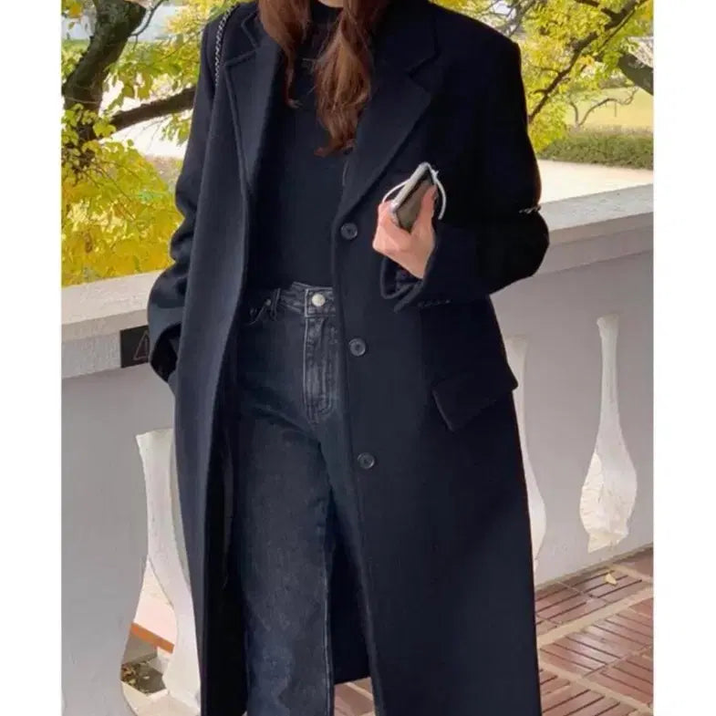 [BUNJANG] Menuet Self-Produced Long Coat / 미뉴에트 자체제작 롱코트