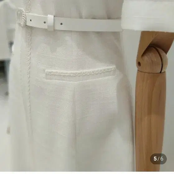 [BUNJANG] MICHAA White Two-Piece Dress 55 / it MICHAA 잇미샤 화이트 2부 원피스 55 (벨트분실)