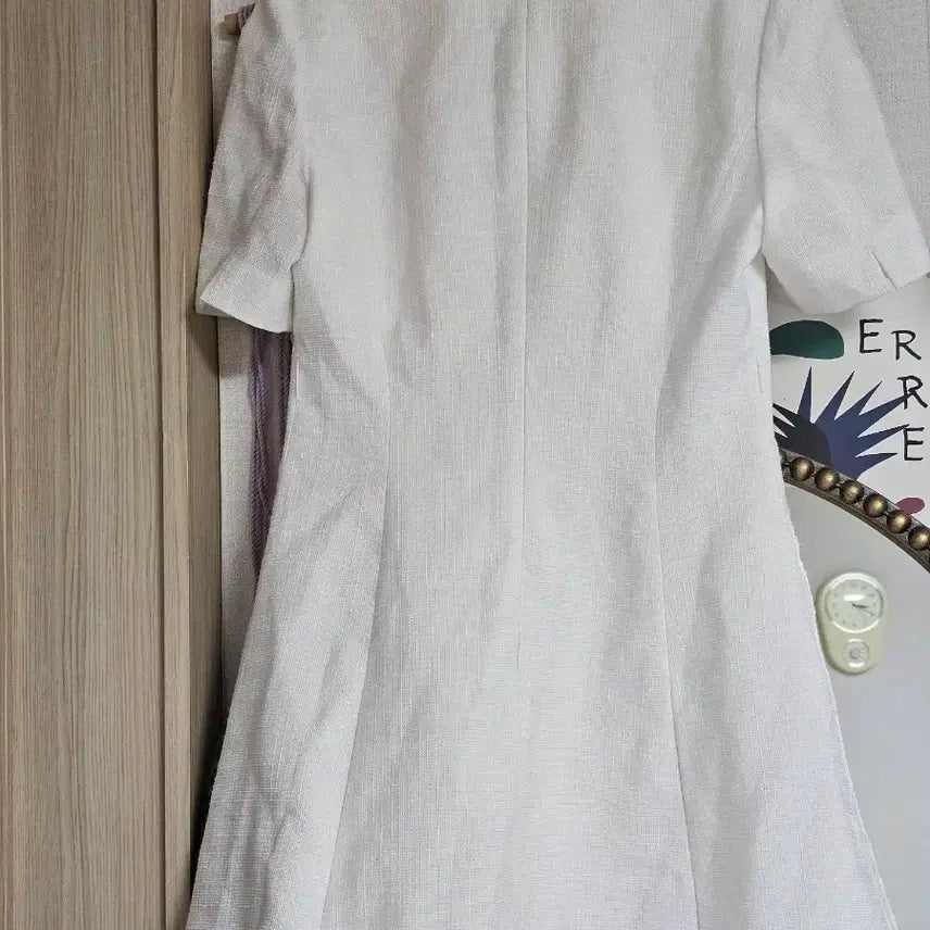 [BUNJANG] MICHAA White Two-Piece Dress 55 / it MICHAA 잇미샤 화이트 2부 원피스 55 (벨트분실)