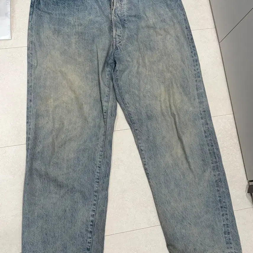 [BUNJANG] Comoli 23SS Bleach Denim 5-Pocket Pants Size 3 / 코모리 23SS 블리치 데님 5P팬츠 3사이즈