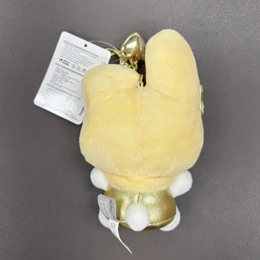[BUNJANG] Sanrio My Melody Gold Keyring Plush Doll / (미사용 15cm) 산리오 마이멜로디 골드 키링 인형
