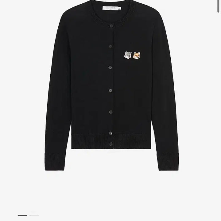 [BUNJANG] Maison Kitsune Double Fox Cardigan Black / 메종키츠네 더블 폭스 가디건 블랙
