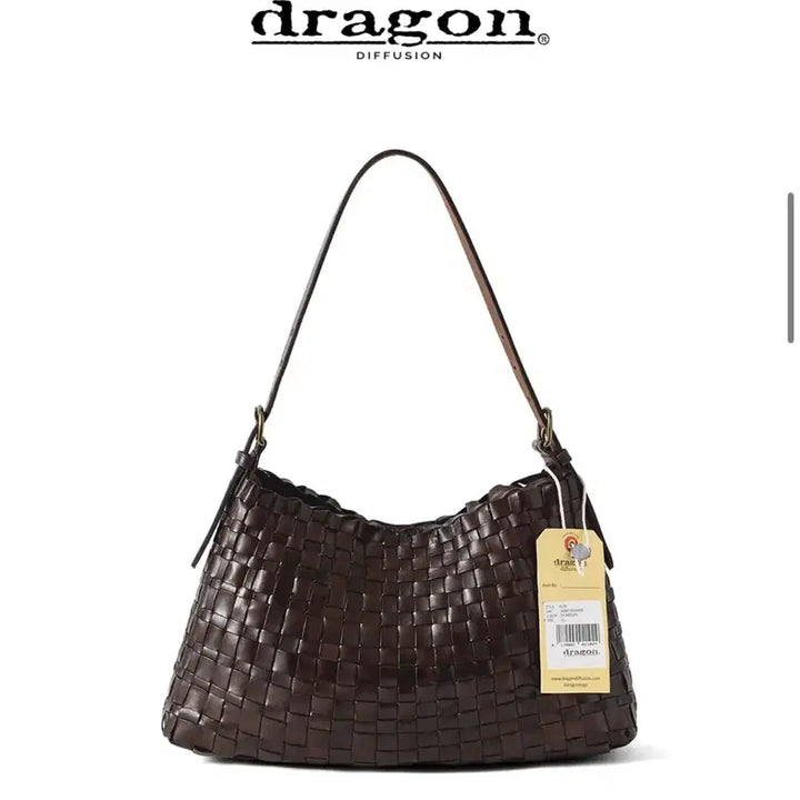 [BUNJANG] Dragon Diffusion Hobo 8170 Dark Brown Handbag / 드래곤디퓨전 호보 8170 dark brown(사몰가 이너백 포함)
