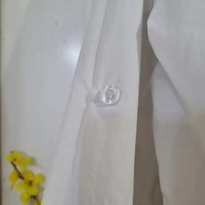 [BUNJANG] Summer Design White Cotton Jacket / 봄 여름 디자인이쁜 남방셔츠같은. 바스락면 자켓  가슴단면58