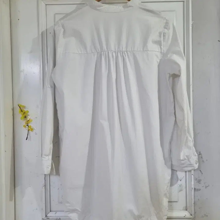 [BUNJANG] Summer Design White Cotton Jacket / 봄 여름 디자인이쁜 남방셔츠같은. 바스락면 자켓  가슴단면58