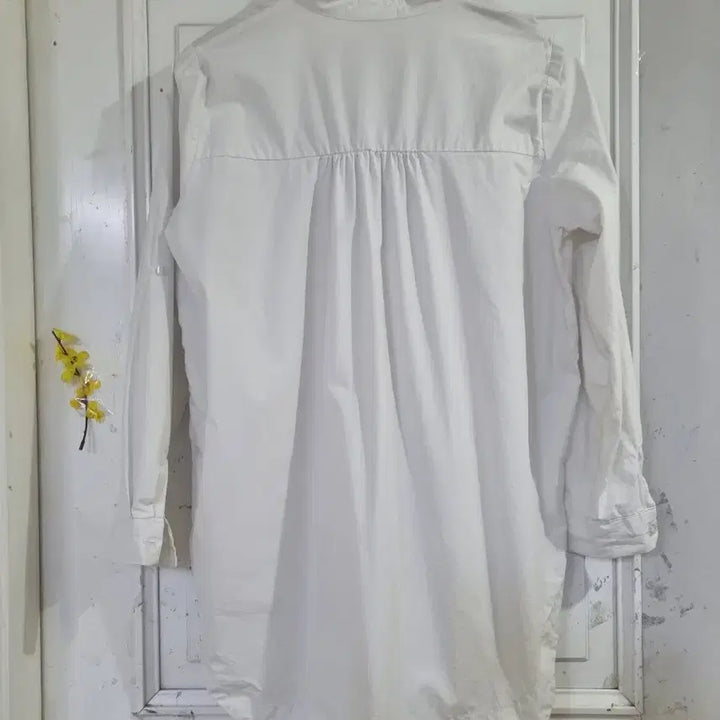 [BUNJANG] Summer Design White Cotton Jacket / 봄 여름 디자인이쁜 남방셔츠같은. 바스락면 자켓  가슴단면58
