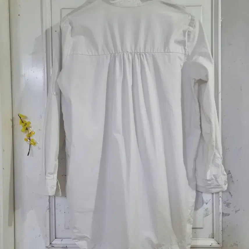 [BUNJANG] Summer Design White Cotton Jacket / 봄 여름 디자인이쁜 남방셔츠같은. 바스락면 자켓  가슴단면58