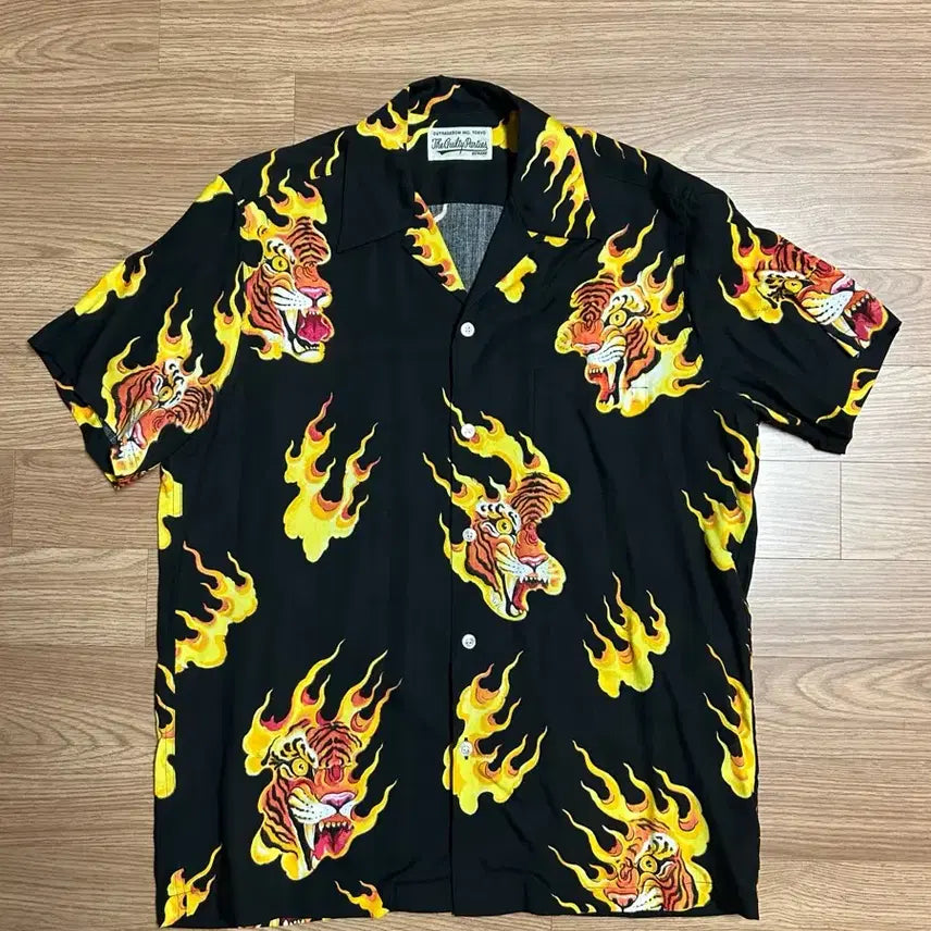 [BUNJANG] Wacko Maria x Tim Lehi Hawaiian Shirt Type-3 (Size M) / 와코 마리아 Wacko Maria 팀 리하이Tim Lehi 하와이안 셔츠