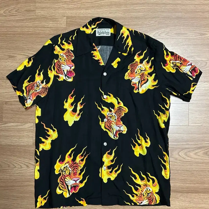 [BUNJANG] Wacko Maria x Tim Lehi Hawaiian Shirt Type-3 (Size M) / 와코 마리아 Wacko Maria 팀 리하이Tim Lehi 하와이안 셔츠