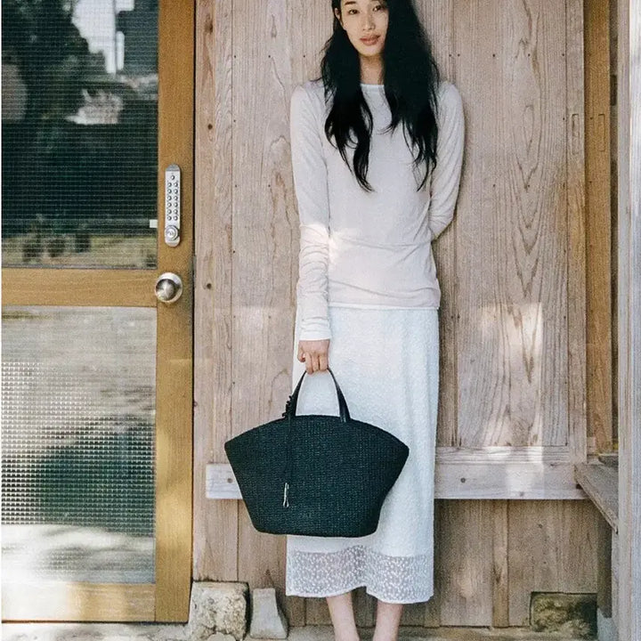 [SOLD OUT] 망고매니플리즈 스커트 ROSY LACE SKIRT_IVORY M