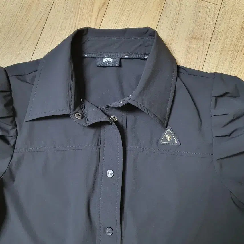 [SOLD OUT] PXG 반팔 셔츠 블랙 퍼프 소매 55사이즈 (백화점 정품입니다)