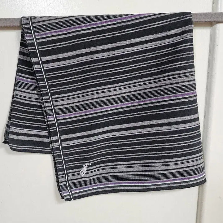 [BUNJANG] Polo Ralph Lauren Striped Cotton Handkerchief / 폴로 랄프로렌 스트라이프 손수건