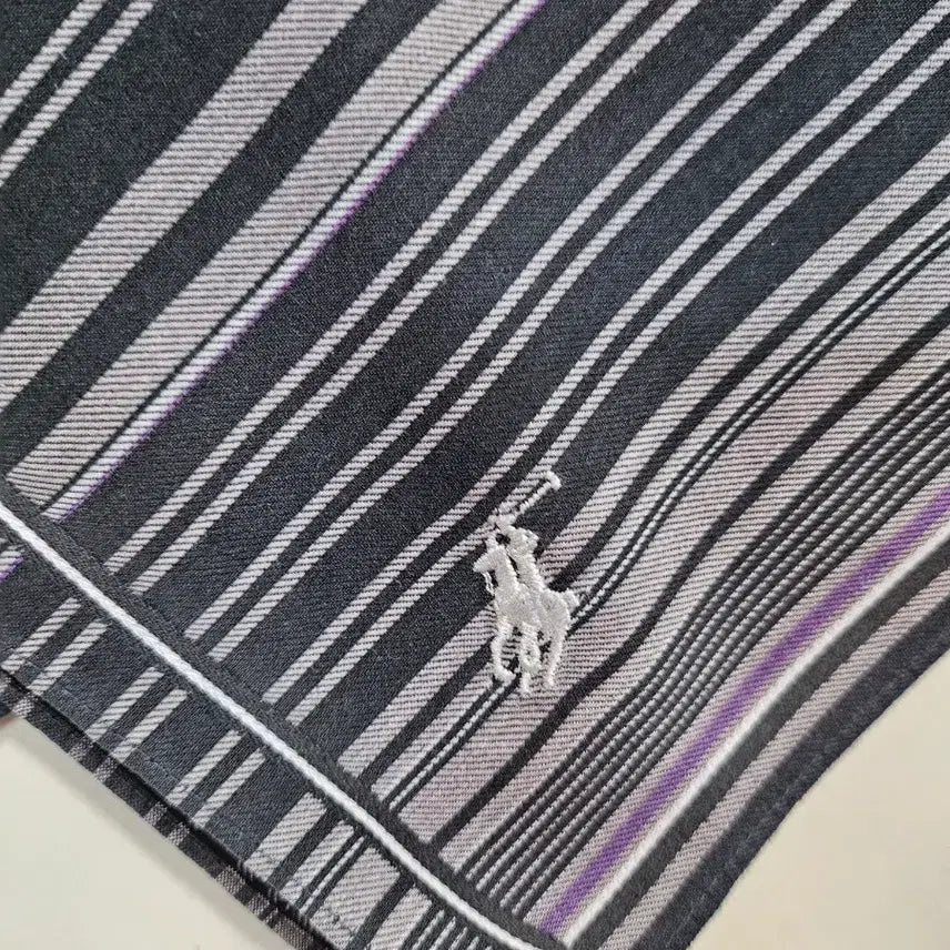 [BUNJANG] Polo Ralph Lauren Striped Cotton Handkerchief / 폴로 랄프로렌 스트라이프 손수건