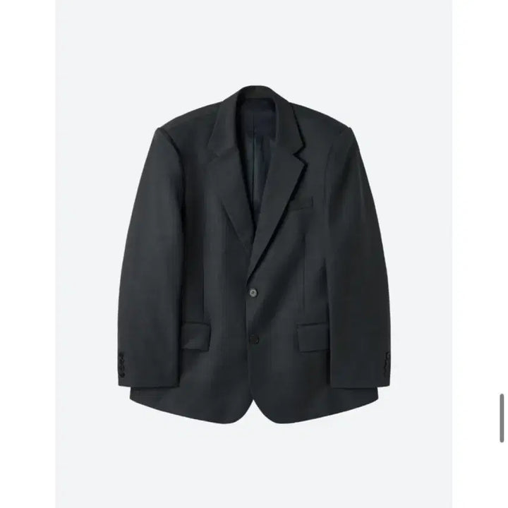 [BUNJANG] Moonsun Unisex Oversized Tailored Jacket - Charcoal / 문선 unisex ovetsized tailored jacket / 차콜