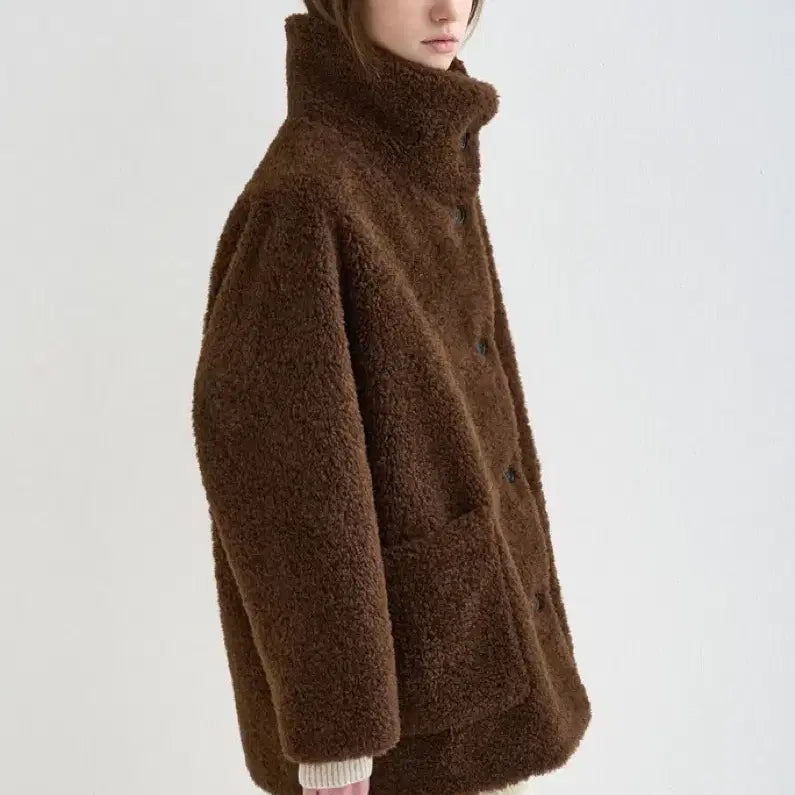 [BUNJANG] System Fur Jacket Brown Size 55 / 시스템 퍼자켓! 얼바닉30 낫띵리튼 오라리 랑방 더바넷 에토스 lfm